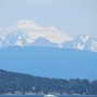 Mt. Baker with the Quemes Ferry in foreground